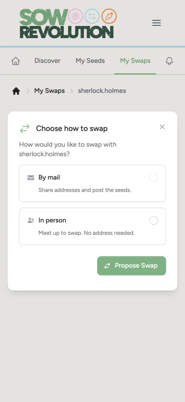Choosing how to swap