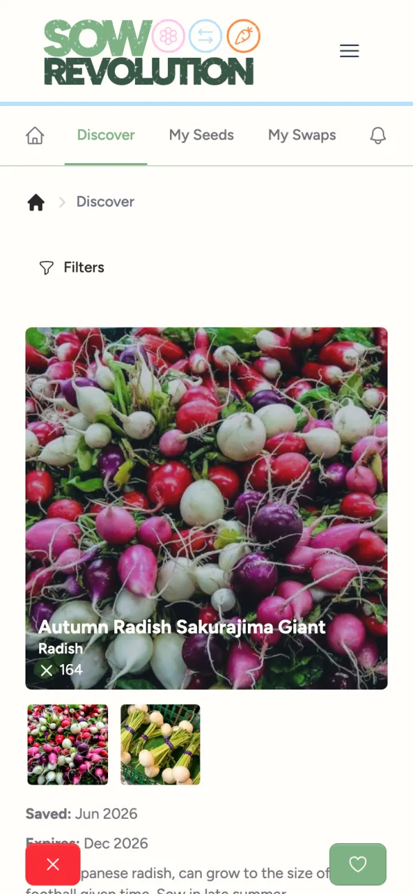 A seed card